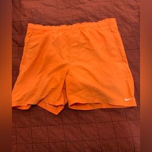 Bright Orange Nike Swim Shorts
